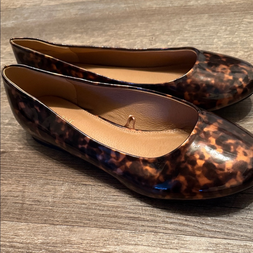Lane Bryant Brown Leopard Flats